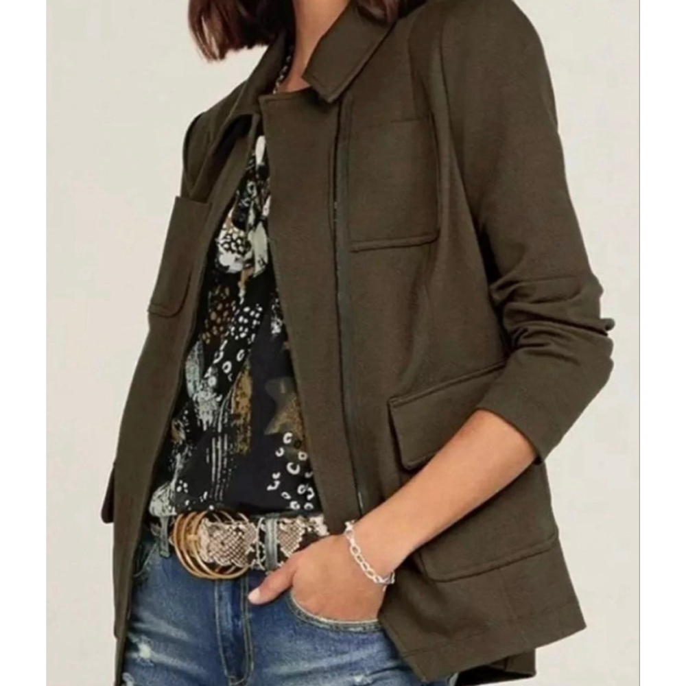 Women's Cabi Olive Green Utility Jacket M